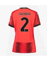 AC Milan Davide Calabria #2 Domácí Dres pro Dámské 2023-24 Krátký Rukáv